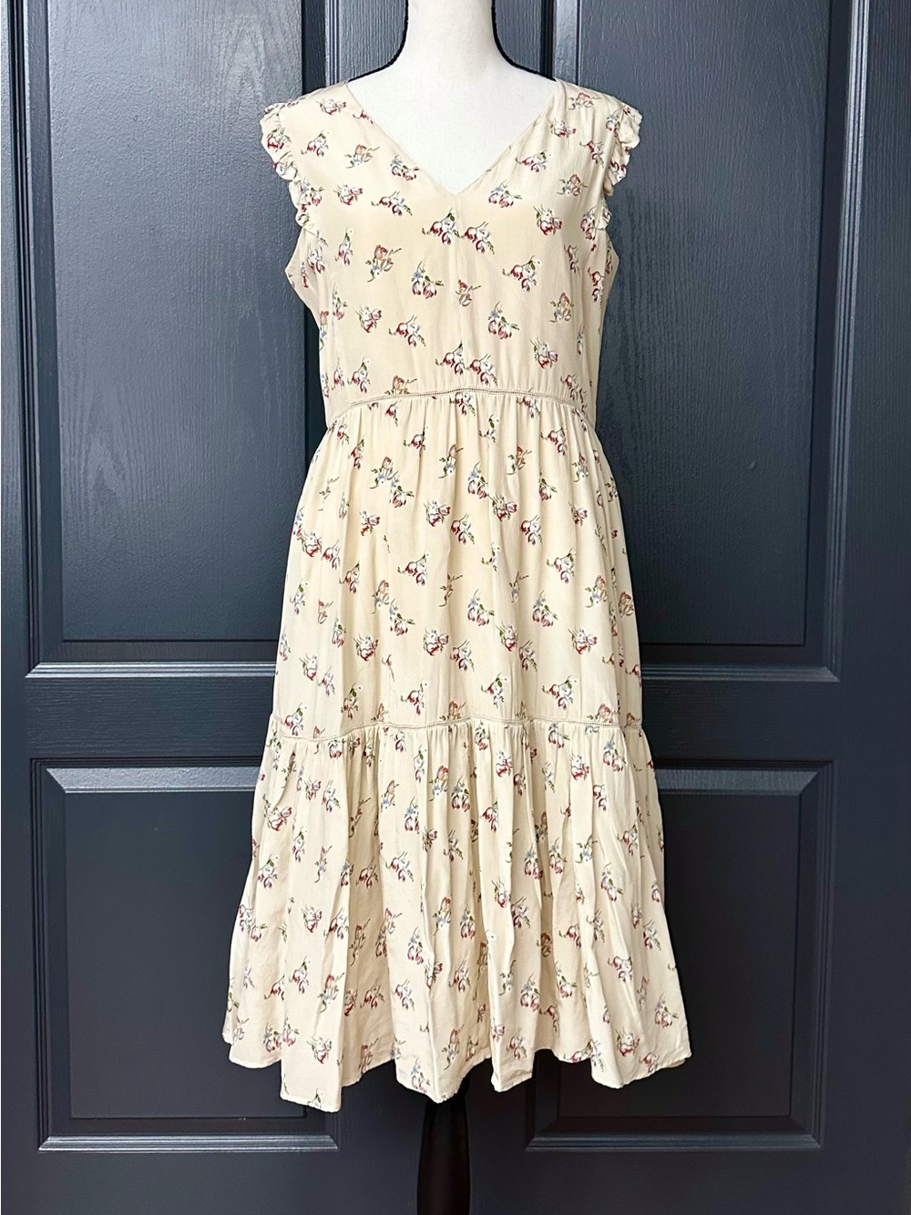 ⏱️💲🔻 MaxMara SILK Floral Tiered Dress